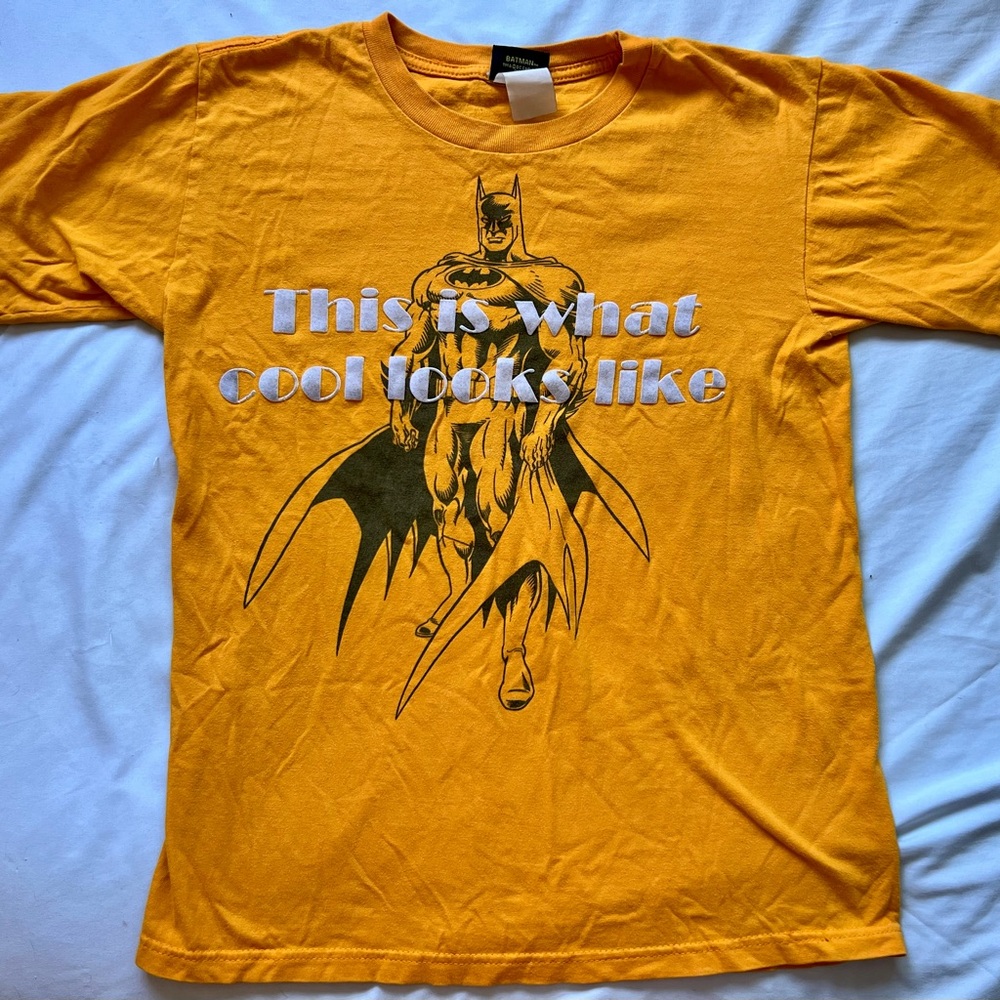 Batman Bold Yellow Graphic Tee